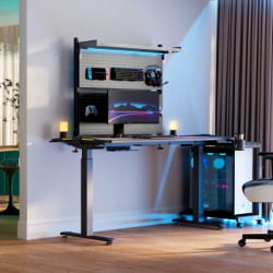 Перфорированная доска с комплектом креплений ЕУРЕКА АРПБ-01Б-УС, черный / EUREKA ARPB-01B-US,