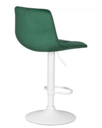 Стул барный ДОБРИН ТАИЛОР ВХИТЕ (зеленый велюр (МДЖ9-88)) 2 шт / DOBRIN TAILOR WHITE (MJ9-88))