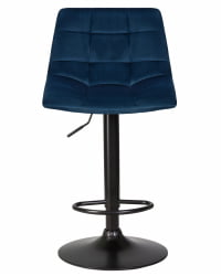 Стул барный ДОБРИН ТАИЛОР БЛАCК (синий велюр (МДЖ9-117)) / DOBRIN TAILOR BLACK (MJ9-117))