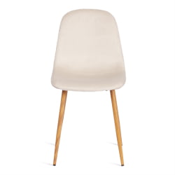 Металлический стул БРЕЕЗЕ (мод. 4724) вельвет/металл, 44 х 53 х 87 см, Лигхт беиге (светло-бежевый) ХЛР1 / натуральный / BREEZE (mod. Light beige HLR1