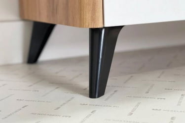 Комод Адам МСА-02 дуб крафт золотой/белое дерево / MSA-02