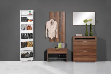 Поворотный зеркальный шкаф Дриве СП Белый / Drive SP