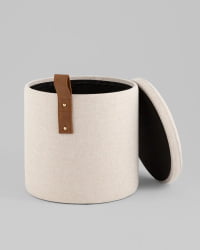 Пуф с ящиком Эркки КСС белый / XS