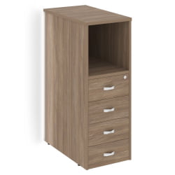 Тумба с подсветкой 4 ящика завершающая, левая ОНИКС О.Р-ТВ-4.С(Л) Дуб Аризона / ONIX O.R-TV-4.S(L)