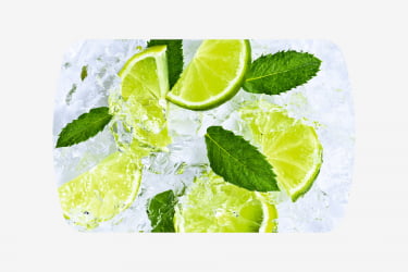 Стол Бостон ф/п Лайм, 900*600 мм, белый/хром брифинг