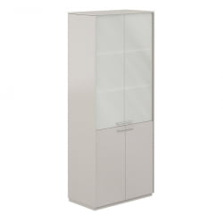 Шкаф высокий Атлас НЗ-0351.ГС.ГС Серый камень / Atlas NZ-0351.GS.GS