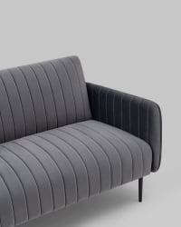 Серый диван из велюра Дрезден велюр Серый