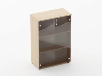 Шкаф средний со стеклом Глассй 6.12.151 Туя / Glassy