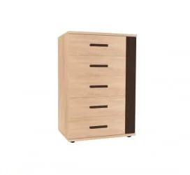 Комод БАУХАУС 10 Дуб Сонома/Орех шоколадный (спальня) / BAUHAUS