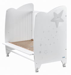 Кроватка 120кс60 Микуна Естела Вхите/Грей / 120x60 Micuna Estela White/Grey