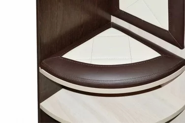 Вешалка угловая Ольга 8 Ясень шимо светлый Венге