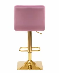 Стул барный ДОБРИН ГОЛДИЕ Пудрово-сиреневый велюр МДЖ9-52 / DOBRIN GOLDIE MJ9-52