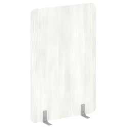 Перегородки на металлических опорах на фетровых подпятниках Р-лине ДП.Ф-120-180 Снежная Патина / R-line DP.F-120-180