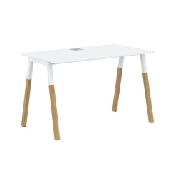 Стол письменный Форта ФСТ 1167 Белый премиум Дуб Гамильтон / Forta FST