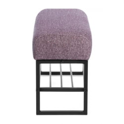 Банкетка-обувница Чарли Лукс Б/Чарли Люкс велюр/букле, ВТ шапе воод росе / Charli Lux VT shape wood rose