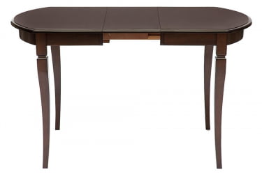 Раздвижной овальный стол Модена (МД-Т4ЕКС) дерево гевея/мдф, 100+29х75х75 см, Тобаcко / Modena (MD-T4EX) Tobacco
