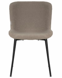 Стул обеденный ДОБРИН МИЛО (черные ножки, бежевый букле (УФ992-04)) / DOBRIN MILO (UF992-04))