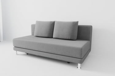 Диван Стандарт без подлокотников (Берхоусе) Цвет фасада: Грей; Тип: Прямой; Материал фасада: Рогожка / (Berhouse)