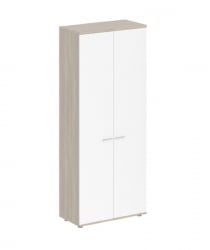 Шкаф высокий Сигма СГ.801.ОД.ВХ Дуб темный Белый / Sigma SG.801.OD.WH