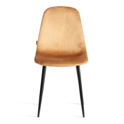 Металлический стул БРЕЕЗЕ (мод. ДЖСC-58) Велюр/металл , 44 х 53 х 86 см, бровн (коричневый) ХЛР12 / черный / BREEZE (mod. JSC-58) brown HLR12