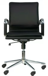 Кресло для персонала Нерей ЛБ Т Экокожа Черный / Nerey LB T