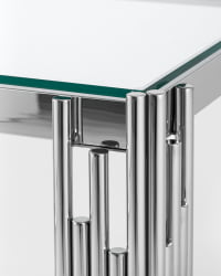 Журнальный столик ГЭТСБИ 55кс55 Серебро / 55x55