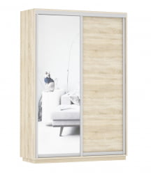 Шкаф-купе двухдверный Экспресс Дуо Медиум 1400х2200х Дуб сонома / 1400х2200h
