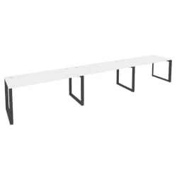 Рабочая станция на О-образном м/к ОНИКС О.МО-РС-3.4.7 Белый Бриллиант/Антрацит / ONIX O.MO-RS-3.4.7