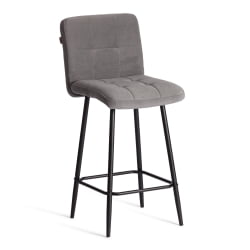 Полубарный стул Медео/Медео велюр, серый, 29, 42х56х102 см / Medeo/Медео