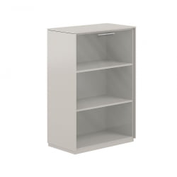 Шкаф средний со стеклом Атлас НЗ-0325.ГС.ГЛ Серый камень / Atlas NZ-0325.GS.GL