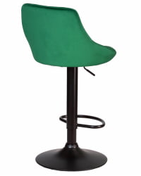 Стул барный ДОБРИН ЛОГАН БЛАCК (зеленый велюр (МДЖ9-88)) 2 шт / DOBRIN LOGAN BLACK (MJ9-88))