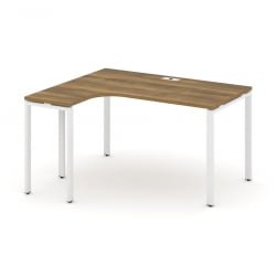 Стол эргономичный левый CОНCЕПТ CН.СА-001(Л) Сандал Янтарный Белый / CONCEPT CN.SA-001(L)