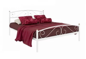 Кровать Вероника Плус 1600х1900 Белая / Plus