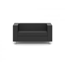 Диван Алекто двухместный Консул Неро (кожа) / Consul Nero
