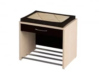 Тумба в прихожую Ольга 5.1 Ясень шимо светлый Венге