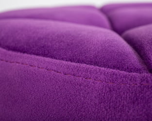 Табурет барный ДОБРИН БРУНО БЛАCК велюр Фиолетовый МДЖ9-58 / DOBRIN BRUNO BLACK MJ9-58