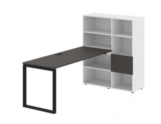 Рабочая станция ЕДИС ЕКРСТ 1117 Мокко Черный Белый / EDIS EQRST