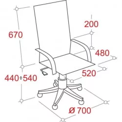 Кресло ЕЧаир-625 ТДЖП 334351 Черное / EChair-625 TJP