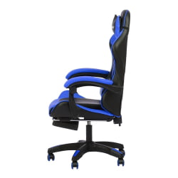 Геймерское кресло 1206 КИНГКУЕЕН цвет черный/синий с массажем 1206-блаcк-блуе-масс / KINGQUEEN 1206-black-blue-mass