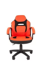 Детское кресло CХАИРМАН ТИН (КИДС) 110 черный пластик Черный-красный / CHAIRMAN (KIDS)