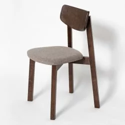 Стул с мягким сиденьем Вега Силвер жаккард Орех / Silver