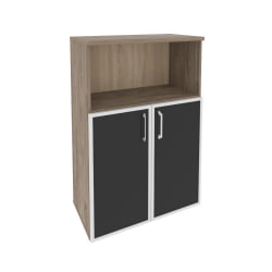 Шкаф средний широкий ОНИКС O.ST-2.2R блаcк Тиквуд Темный / ONIX black
