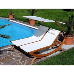 Шезлонг-лежак Мальта АФМ-510C Вхите / AFM-510C White