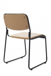 Кресло Никс РCХ ОМКЛ-02Б Бежевый/Металл Черный / Nix RCH OMKL-02B