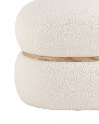Пуф Полли Л Тедди белый / L