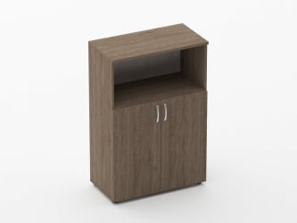 Шкаф средний полуоткрытый Глассй 6.12.121 Дуб Верцаска / Glassy