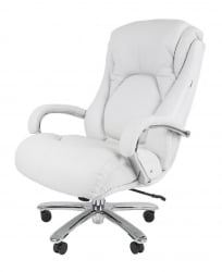 Кресло руководителя Чаирман 402 кожа Белый / Chairman