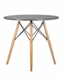 Стол обеденный ДОБРИН CХЕЛСЕА 80 Темно-серый ГР-04 / DOBRIN CHELSEA GR-04