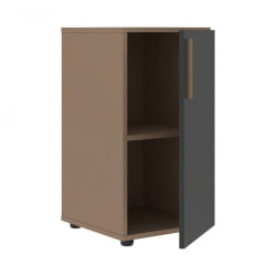 Шкаф-колонка с глухой малой дверью (правый) ВЕЛИОН ВЛCС 40.1 Р Яшма черный Кобра / VELION VLCS R