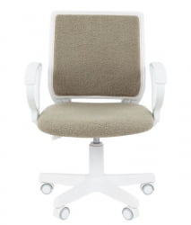 Детское кресло CХАИРМАН ТИН (КИДС) 112 белый пластик БАРНИ (БАРНИ) Оливка / CHAIRMAN (KIDS) (BARNI)